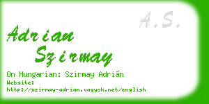 adrian szirmay business card